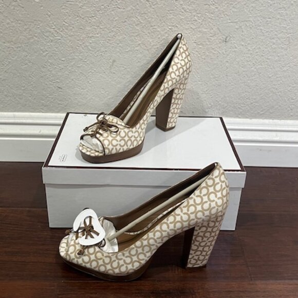 Coach A3320 Corey 5CM PEN OP ART Pumps Shoes Size 8 - Picture 1 of 8